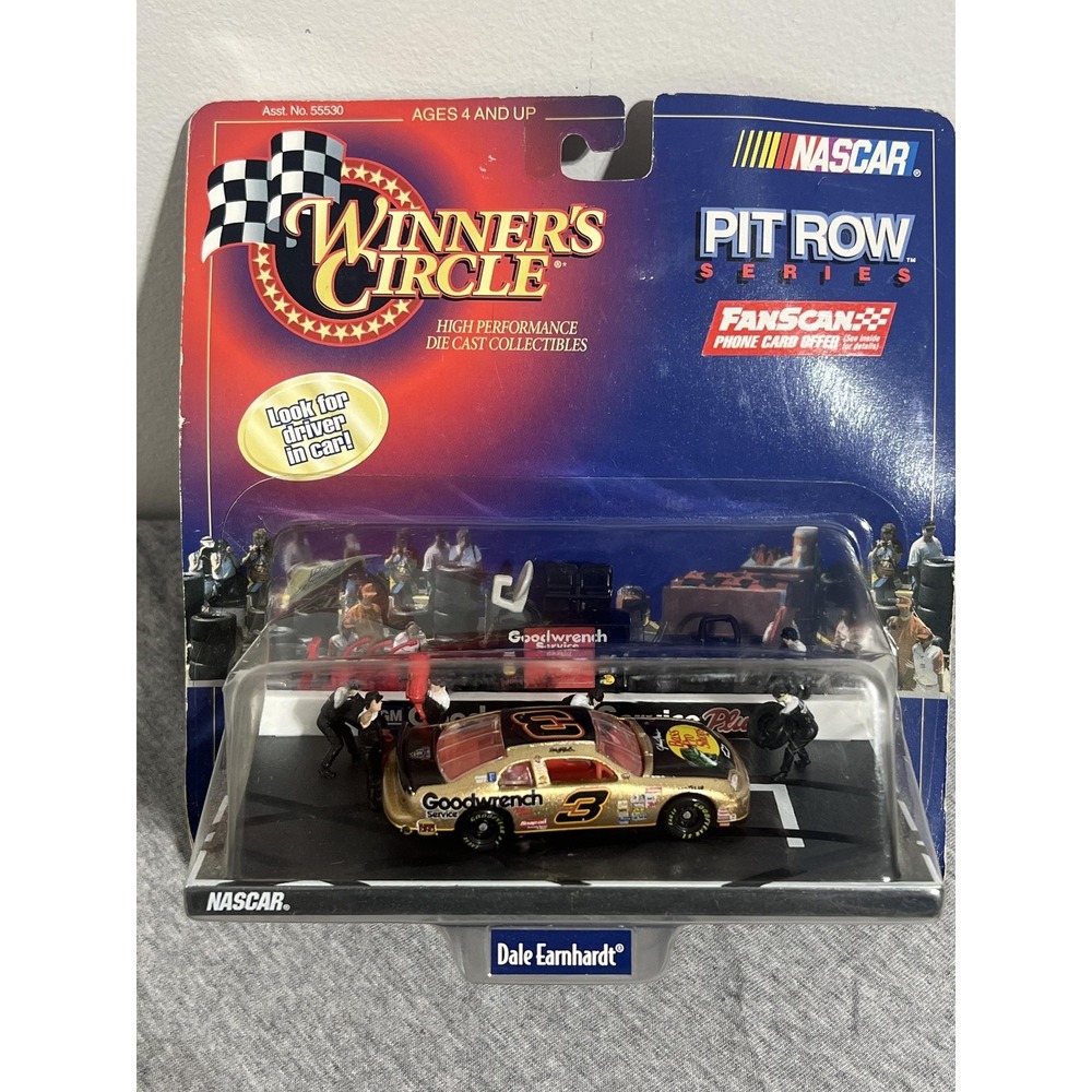 Vintage Winner's Circle Dale Earnhardt #3 NASCAR Pit Row Die-Cast Car Set 1998